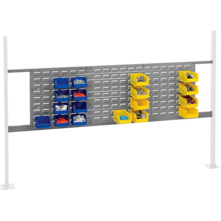 Global Industrial 18in & 36in Louver Panel Kit, 72inW, Gray 318861GY